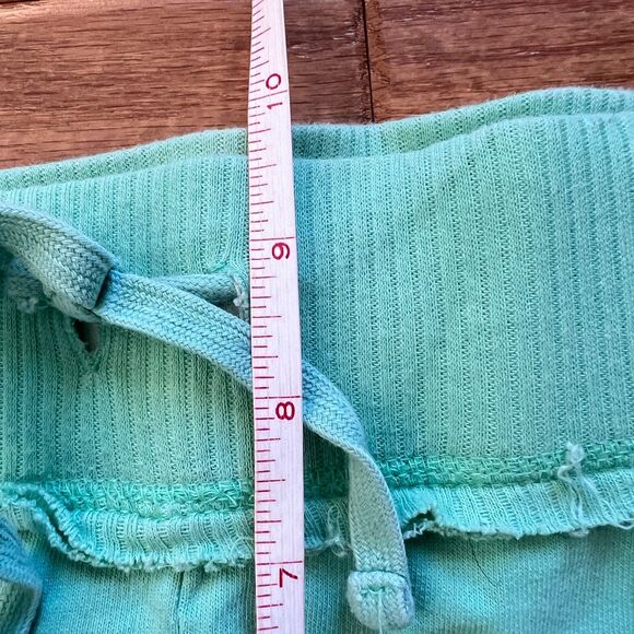 PINK Victoria's Secret Y2K Pink Royalty Sweatpants Capris Size M Mint Green - Picture 7 of 12